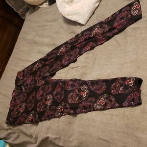 Leggings skulls and flowers